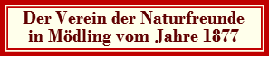 Der Verein der Naturfreunde in Mödling vom Jahre 1877